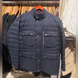 Carolina Herrera 
Men Navy puffer Duck feather Jacket XXL
Tag removed never worn